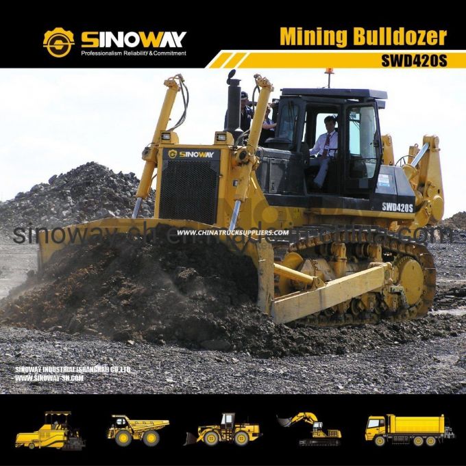 53ton Operating Weight Bulldozer/420HP Crawler Tractor for Earthmoving 