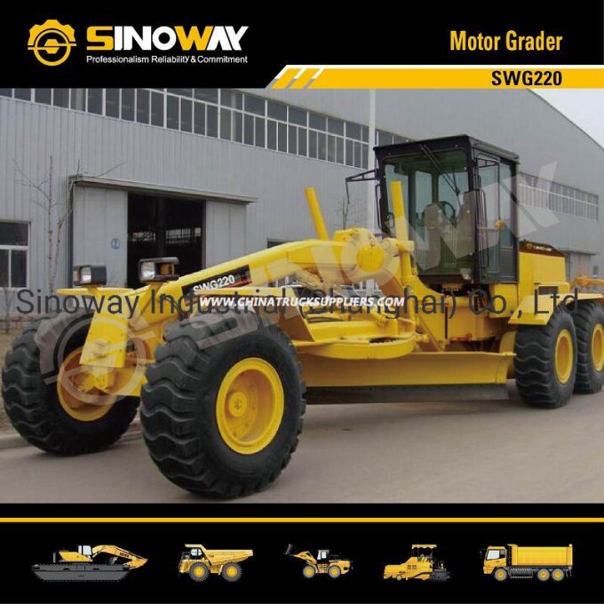 16.5ton Motor Grader with 220HP Cummins Engine for Earthmoving Project 