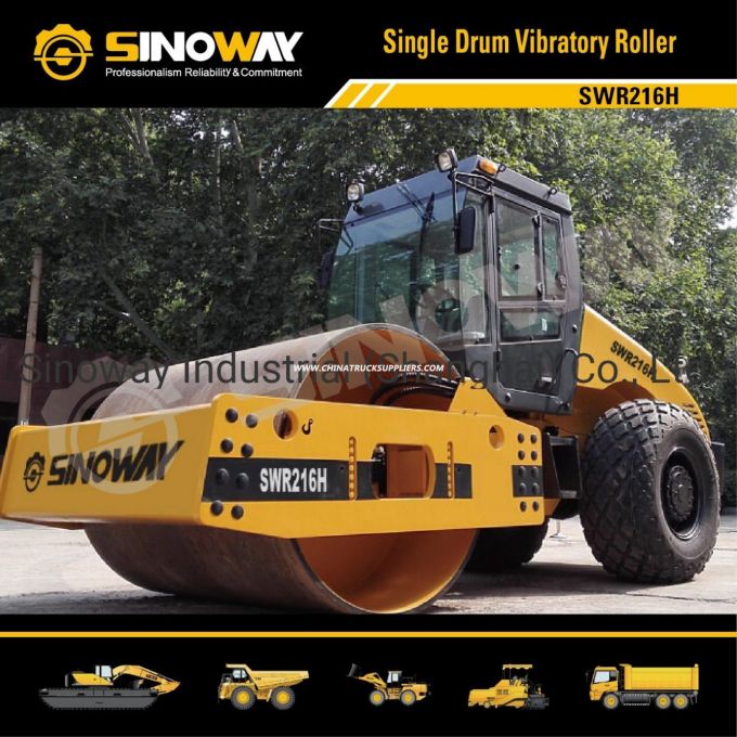 Sinoway 16 Ton Hydraulic Soil Compactor with Cummins Engine 