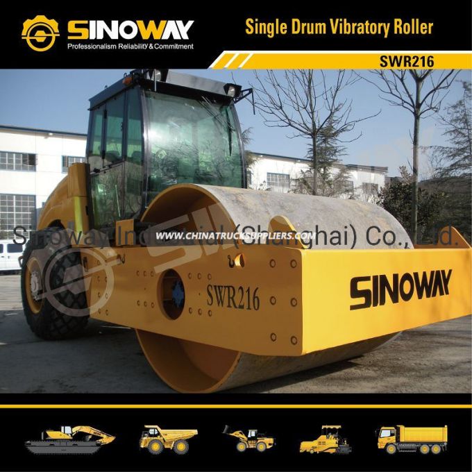 16 Ton Smooth Drum Vibratory Roller, Hydraulic Soil Compactor 