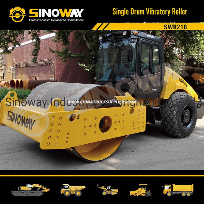 Smooth Drum Vibratory Roller, Soil Compactor with Cummins Engine 