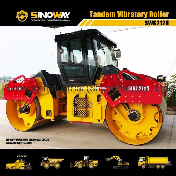 12 Ton Tandem Vibratory Roller, Double Drum Vibratory Road Roller 