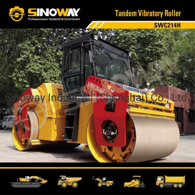 Sinoway 14 Ton Hydraulic Tandem Vibratory Roller/Road Construction Machinery 