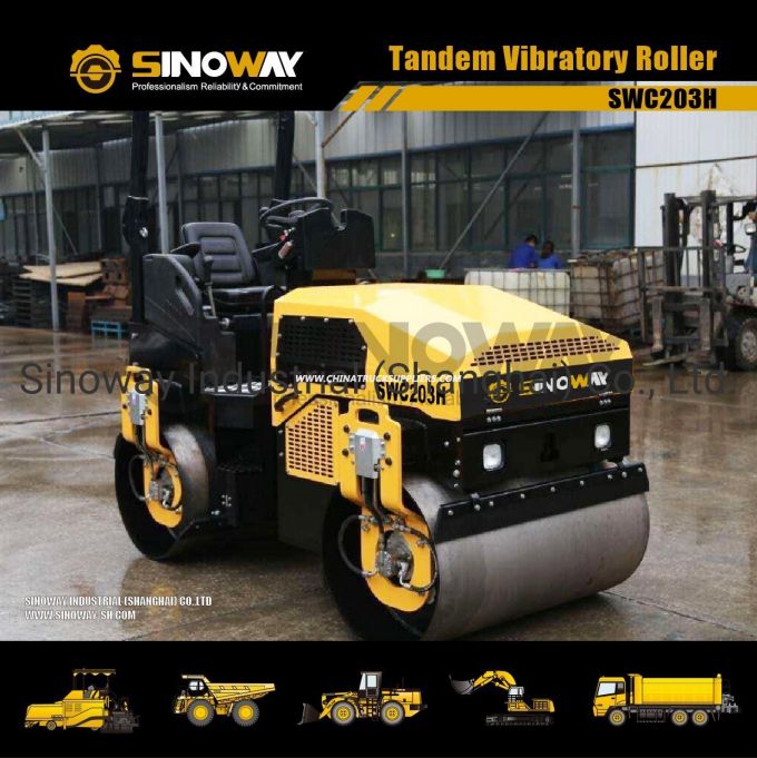 3 Ton Tandem Vibratory Roller/Double Drum Vibratory Road Roller 