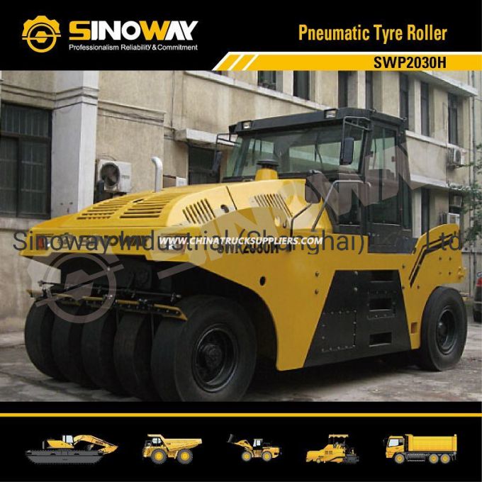 30 Ton Sinoway Rubber Tyre Roller, Pneumatic Tire Roller 