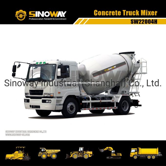 4m3 Concrete Truck, 4X2 Transit Concrete Mixer Truck 