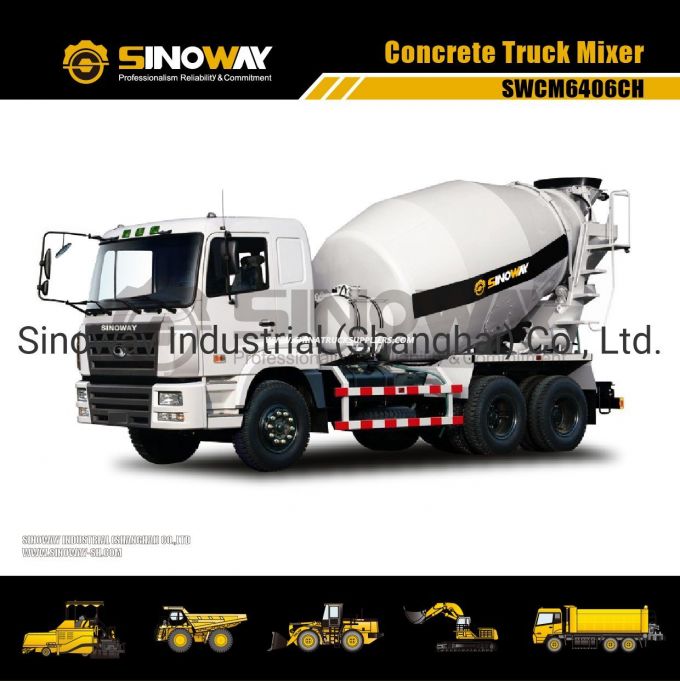 6m3 Concrete Mixer Truck, 6X4 Concrete Truck with Cummins Engine 