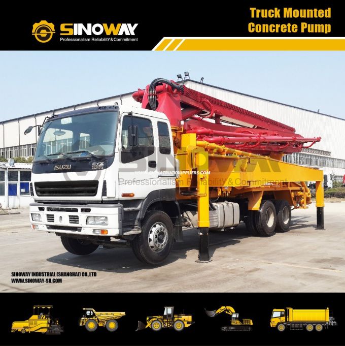 39 M Concrete Pump Truck, Truck Mounted Concrete Truck 