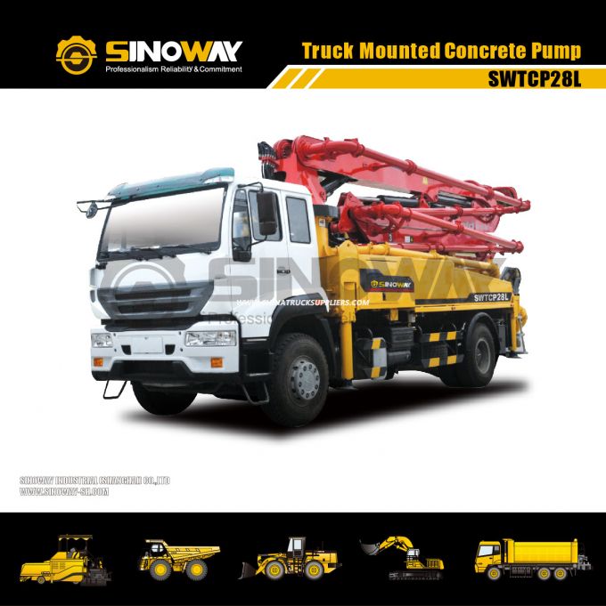 27 M Concrete Pump Truck, Truck Mounted Concrete Pump 