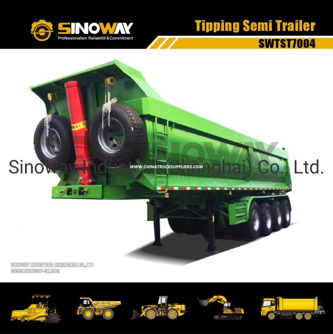 70 Ton Capacity Tipper Semi Trailer/4 Axles Dumper Semi-Trailer Images 1