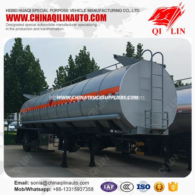 20 Litters Capacity Tanker Semi Trailer for Liquid Sulphur Loading 