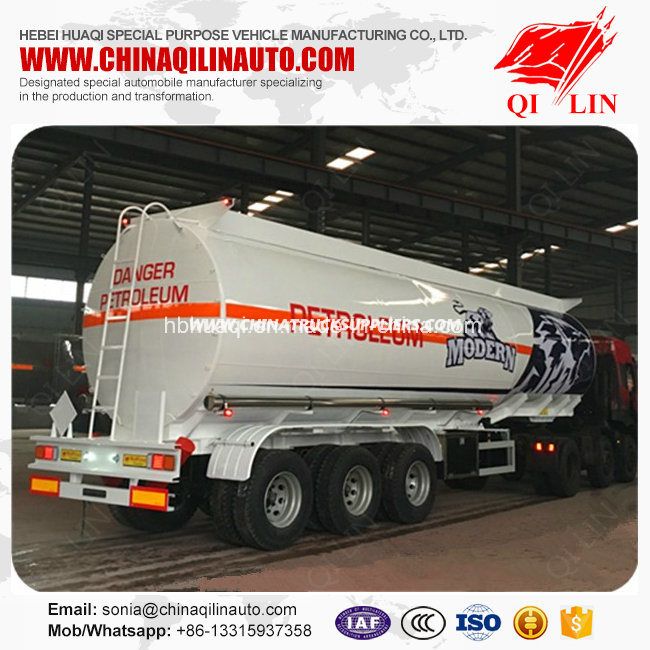 43000L Aluminum Alloy Light Curb Weight Diesel Tanker Semi Trailer 