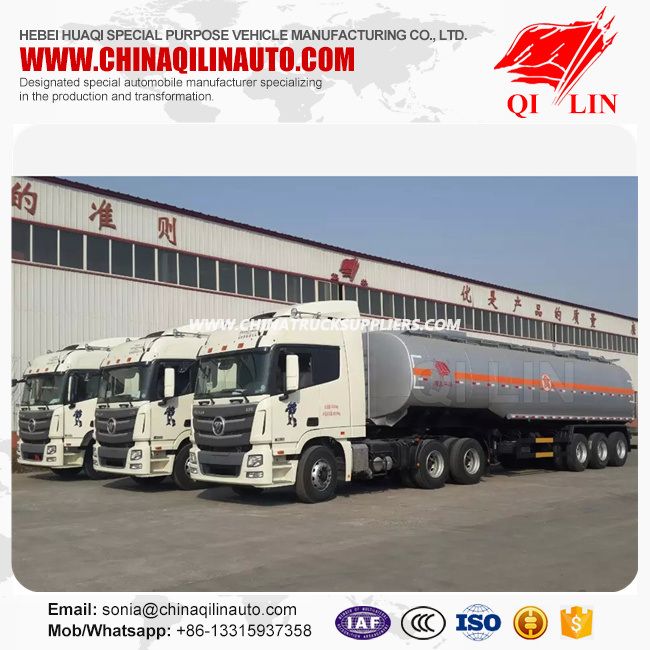 40000L Oil Tank Truck Trailer for Edible Oil Transportation 