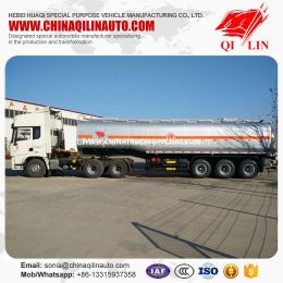 Total Weight 40 Tons Tanker Semi Trailer for Flammable Liquids Loading