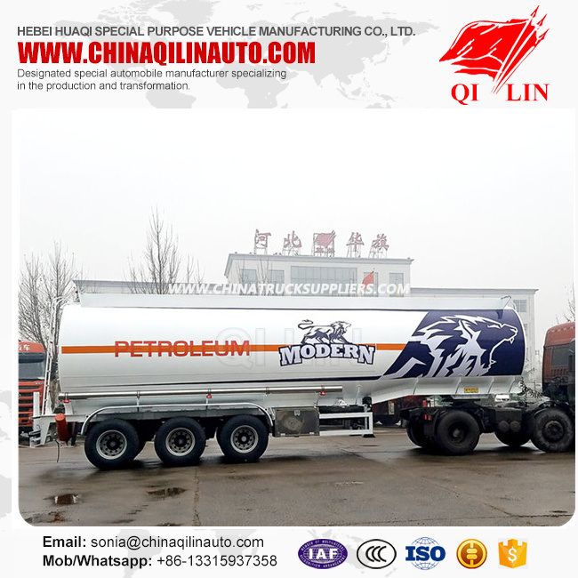 3 Axles Fuel Tanker Truck Trailer with 3 Compartments Images 1