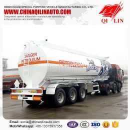 China Supplier Tri-Axle Fuel Tanker Trailer with Jost Landing Gear