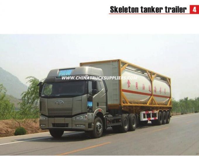 12500mm Skeleton Tanker Semi Trailer with Removable Tanker 