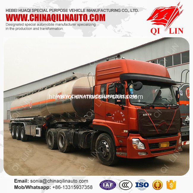Factory Price 40000 Liters Petroleum Storage Tanker Semi Trailer for Sale Images 1