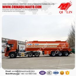 Sales Promotion 3 Axles Naoh/Casustic Soda Liquid Tanker Semi Trailer