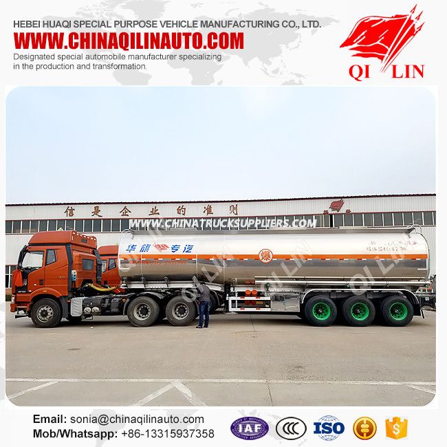 Single Compartment 42000 Liters Aluminum Alloy Oil Tanker for Sale 