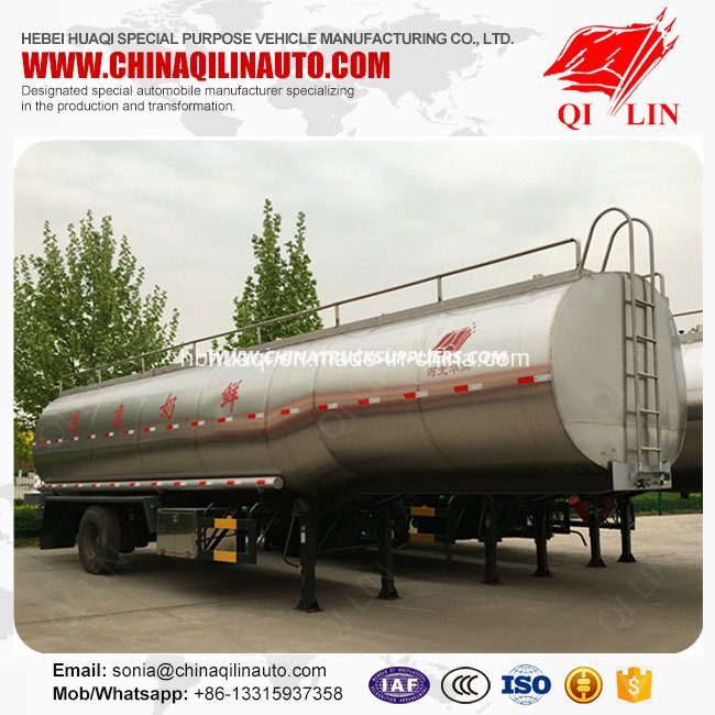 Second Hand 5 Compartments Milk Tanker Semi Trailer on Sale 