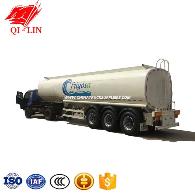 2019 New Conditon 42cbm 3 Compartment Water Tanker Semi Trailer 