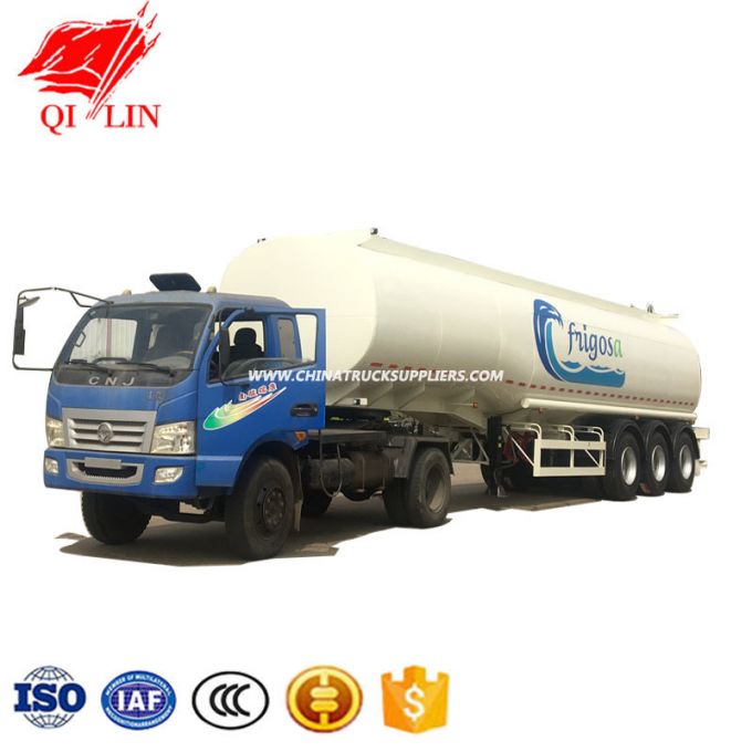 42cbm, Tare Weight 8880kg Transport Water or Salty Water Tanker Semi Trailer 