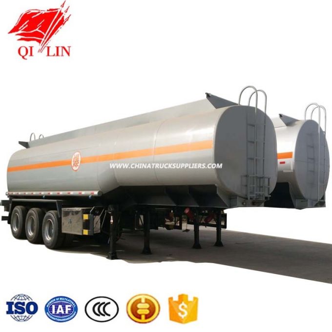 40cbm Capacity Widely Used Oil Tanker Semi Trailer 3 Axles Heavy Fuel Transport Tanker Tractor Trail 