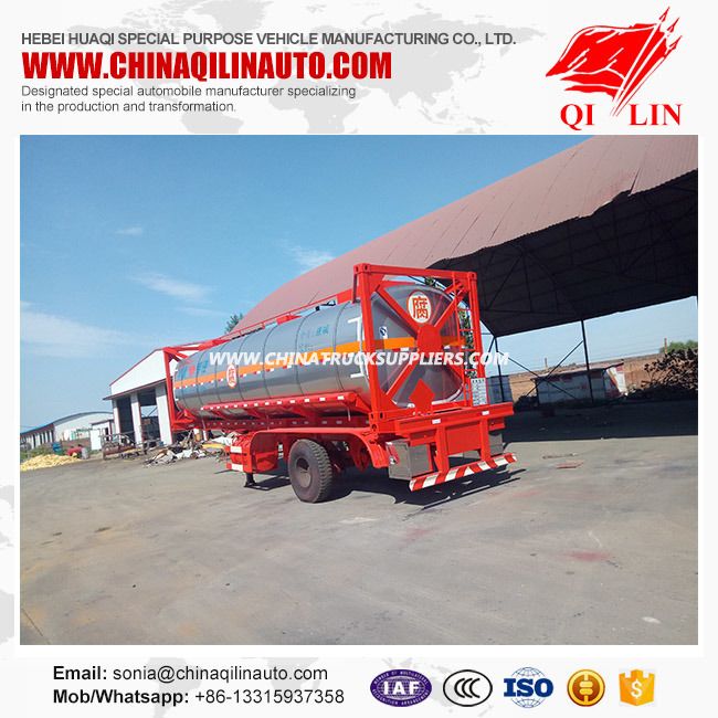 40cbm Framework Tank Trailer for Chemical Liquids 