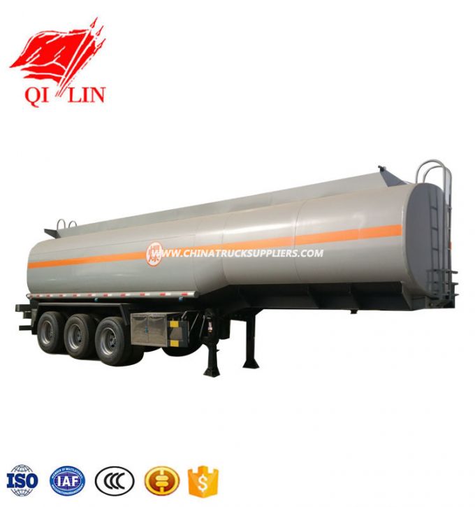 40cbm Oil Tanker Ship Vehicle Sale Q235 Steel Plate Material Fuel Tanker Semi Trailer Manufacturers 