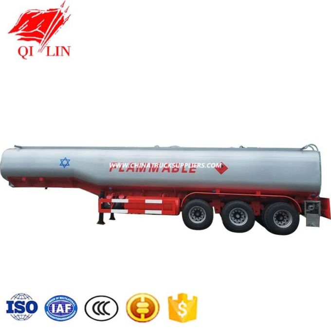 3 Axles 40cbm Flammable Liquids Transport Tanker Semi Trailer 