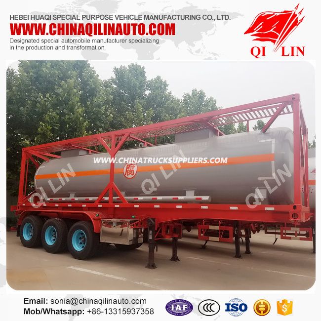 35000liters 30FT Tanker Trailer with Container Locks 