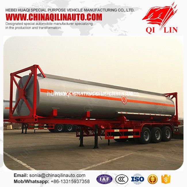 High Quality 40 Feet Skeleton Container Tanker Semi Trailer 