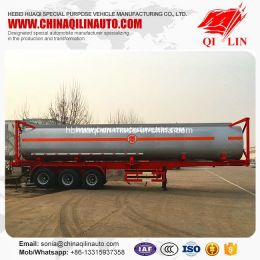 Capacity Optional 40FT Container Chemical Liquids Tanker Trailer