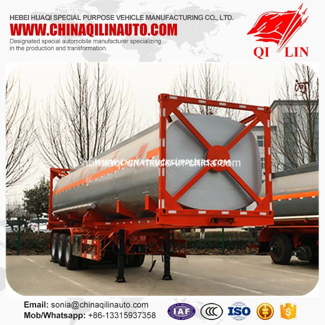 2019 Brand New 40cbm Framework Container Tanker Trailer 