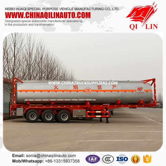 3 Axles ISO 40FT Container Tanker Semi Trailer for Kenya 