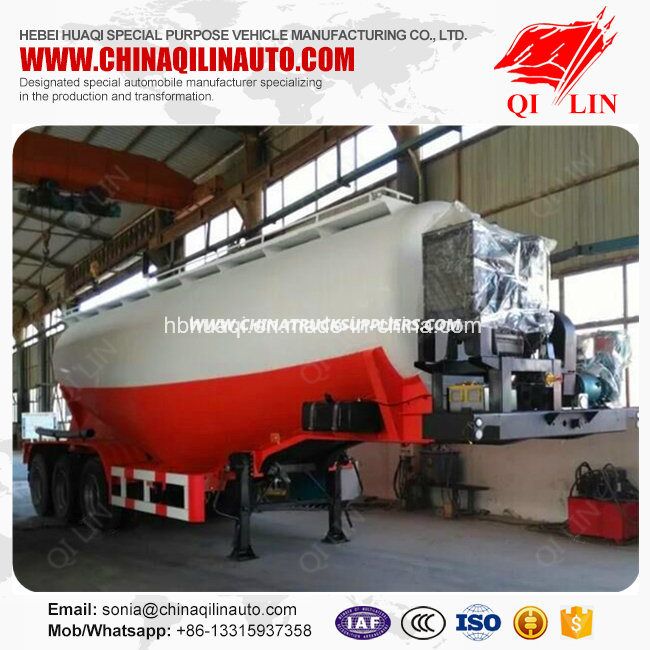 3 Axles Compartments Optional Bulk Cement Tank Semi Trailer 