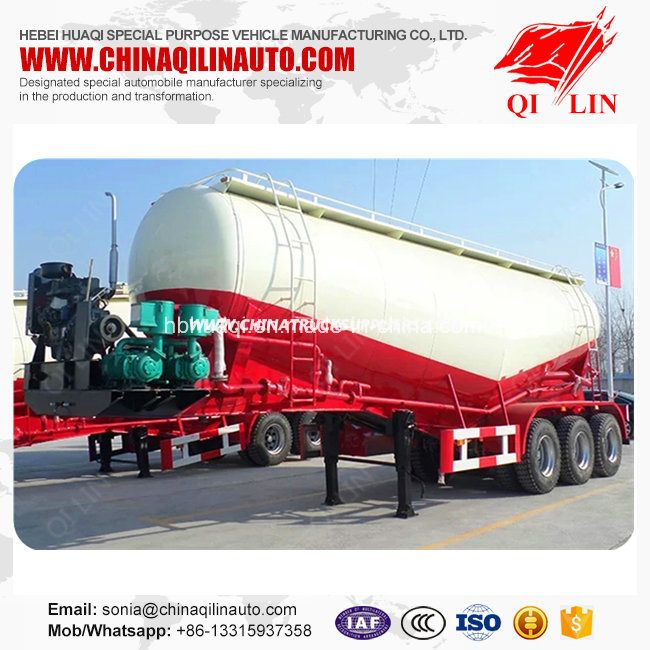 Widely Used 10 Tons Concrete Powder Transport Tanker Semi Trailer 
