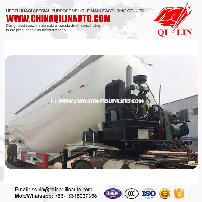 Fuwa Axle 70cbm Capacity Powder Material Tanker Type Transporter for Sale 