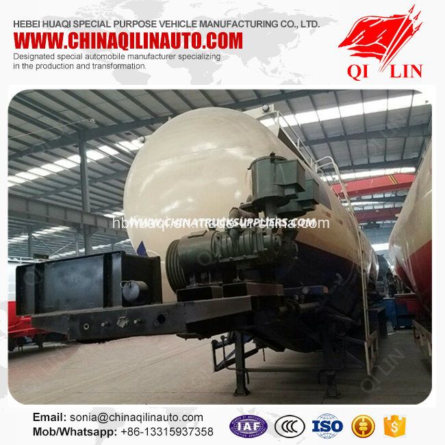 Qilin 50cbm - 70cbm Bulk Cement Powder Tanker Trailer for Africa 