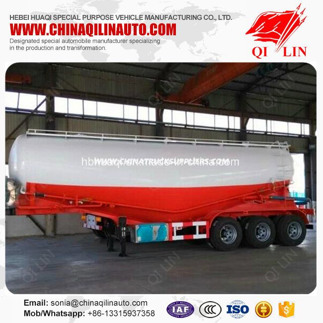 Payload 60 Tons Tanker Semi Trailer for Powder Material Loading 