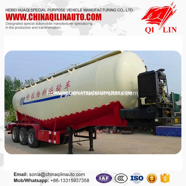 50cbm Grain Powder Transport Utility Tank Semi Trailer 