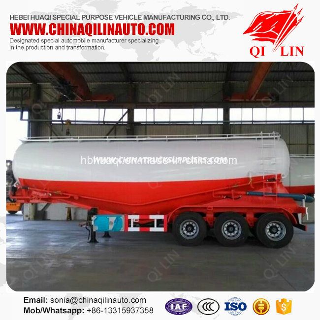 50cbm 3 Axles Tanker Semi Trailer for Transport Power Material 