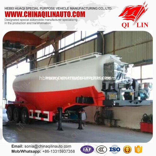 High Quality Tanker Semi Trailer for Powder Material Loading 