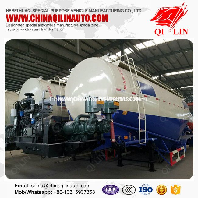 High Performance Food Grade Flour Powder Tank Semi Trailer 