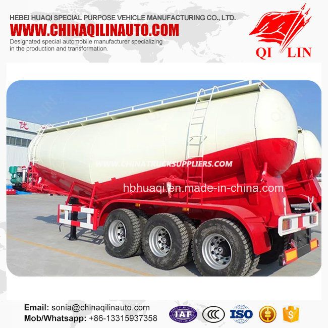 60 Tons Dry Powder Tank Semi Trailer with Electric Engine 