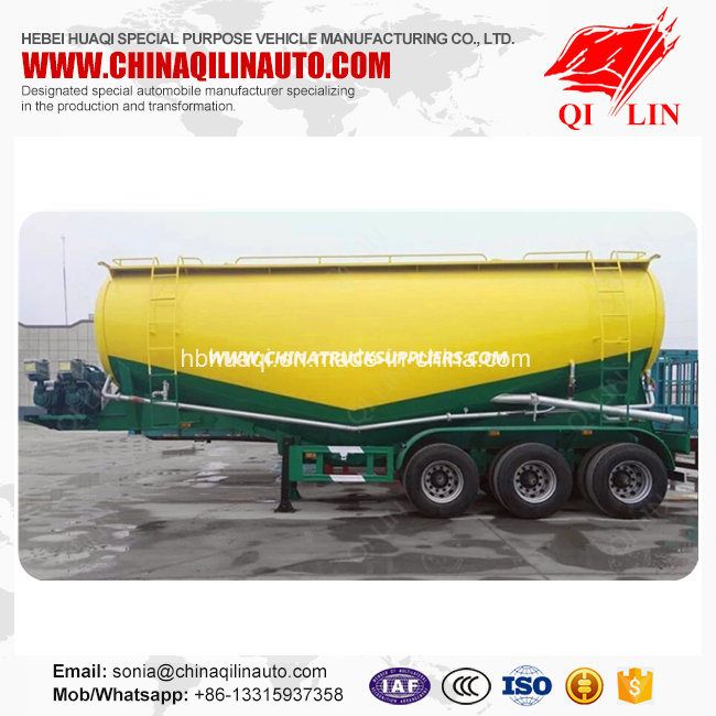 50 Tons Payload 40cbm Bulk Cement Silo Truck Semi Trailer 