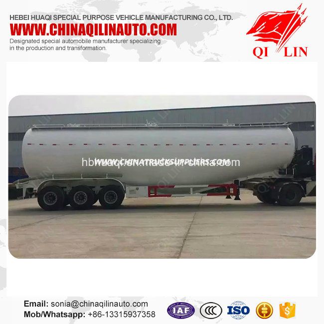 70 Cbm Bulk Cement Tank Semi Trailer with Electric Engine 