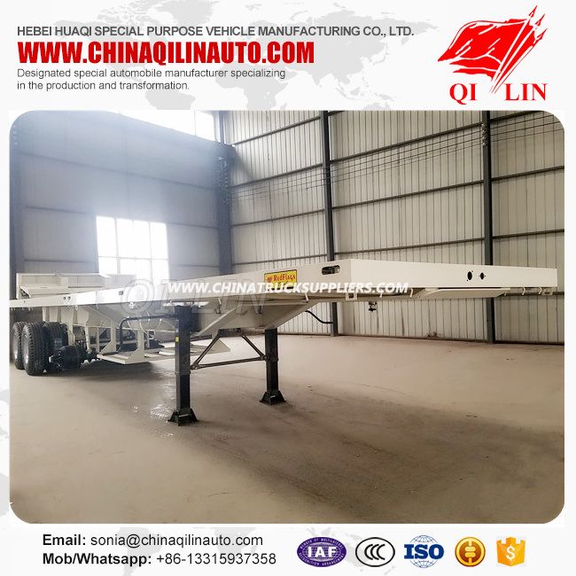 Heavy Duty Flatbed Semi Trailers with 315/80r22.5 Tyre Images 1