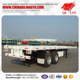 2 Axle 20FT Flatbed Trailers China Manufacturer